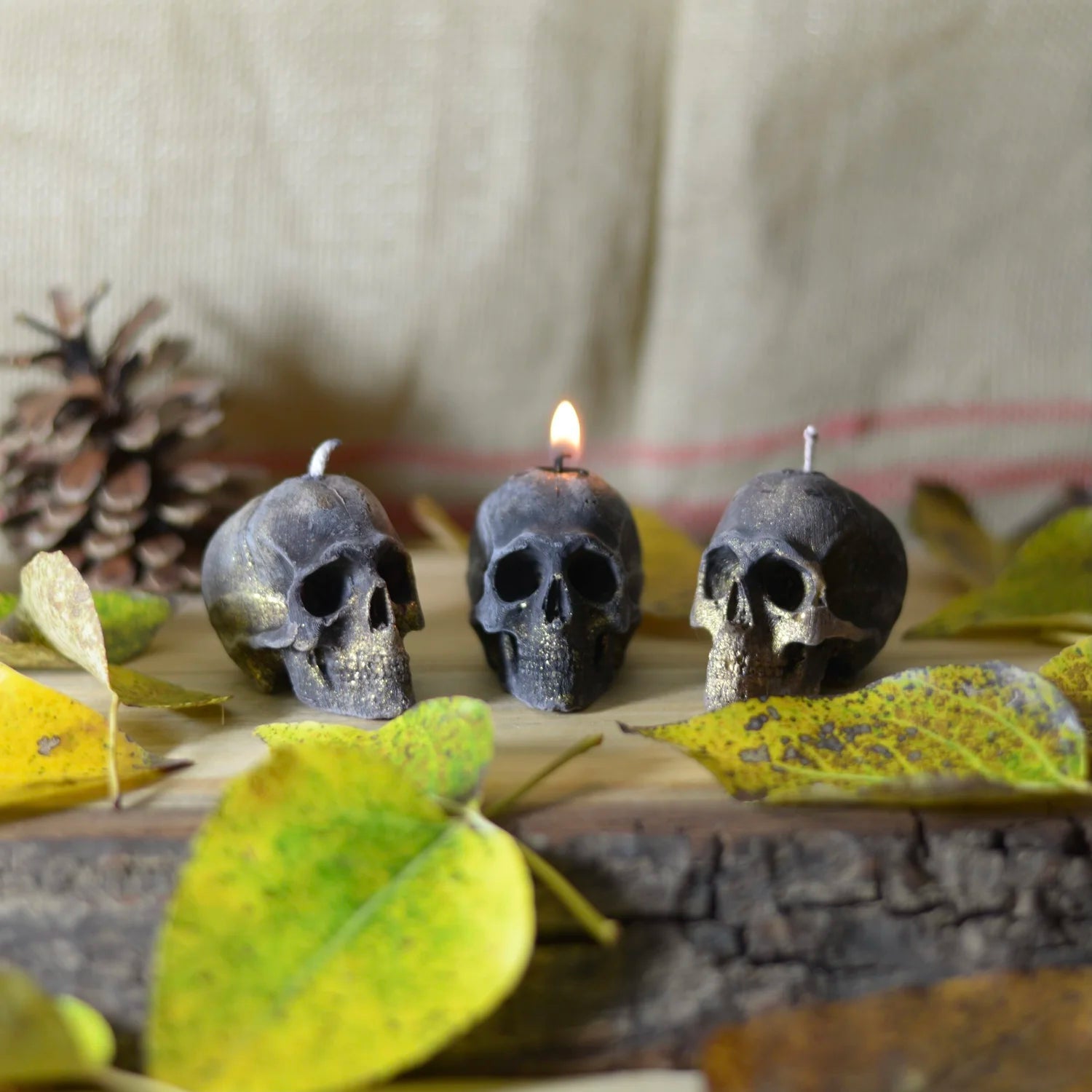 Beeswax Skull Candle - Earthfare Supermarket - 8940254585125