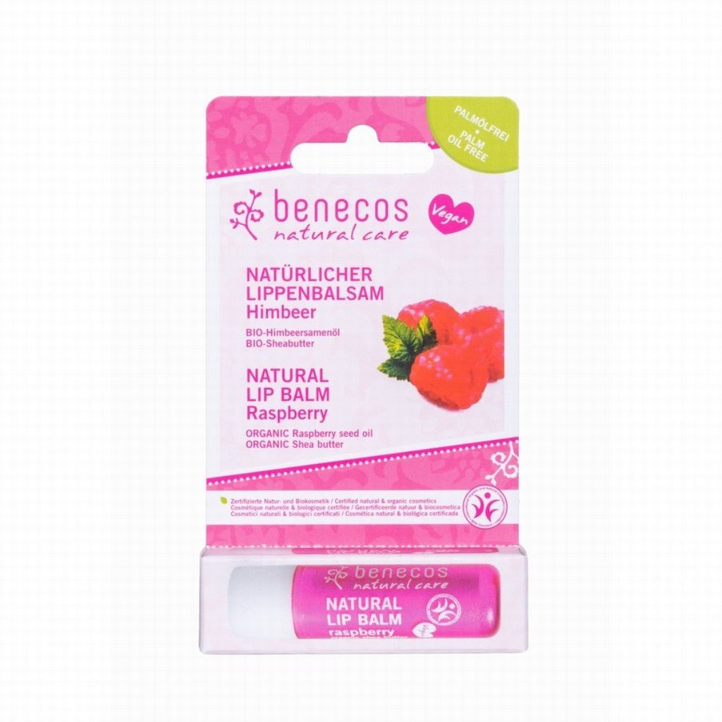 Benecos Natural Lipbalm - Raspberry - Earthfare Supermarket - 4260198093840