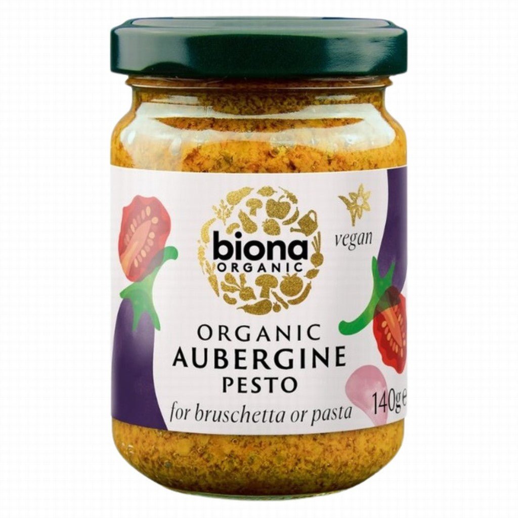 Biona Aubergine Pesto - Earthfare Supermarket - 5032722319660