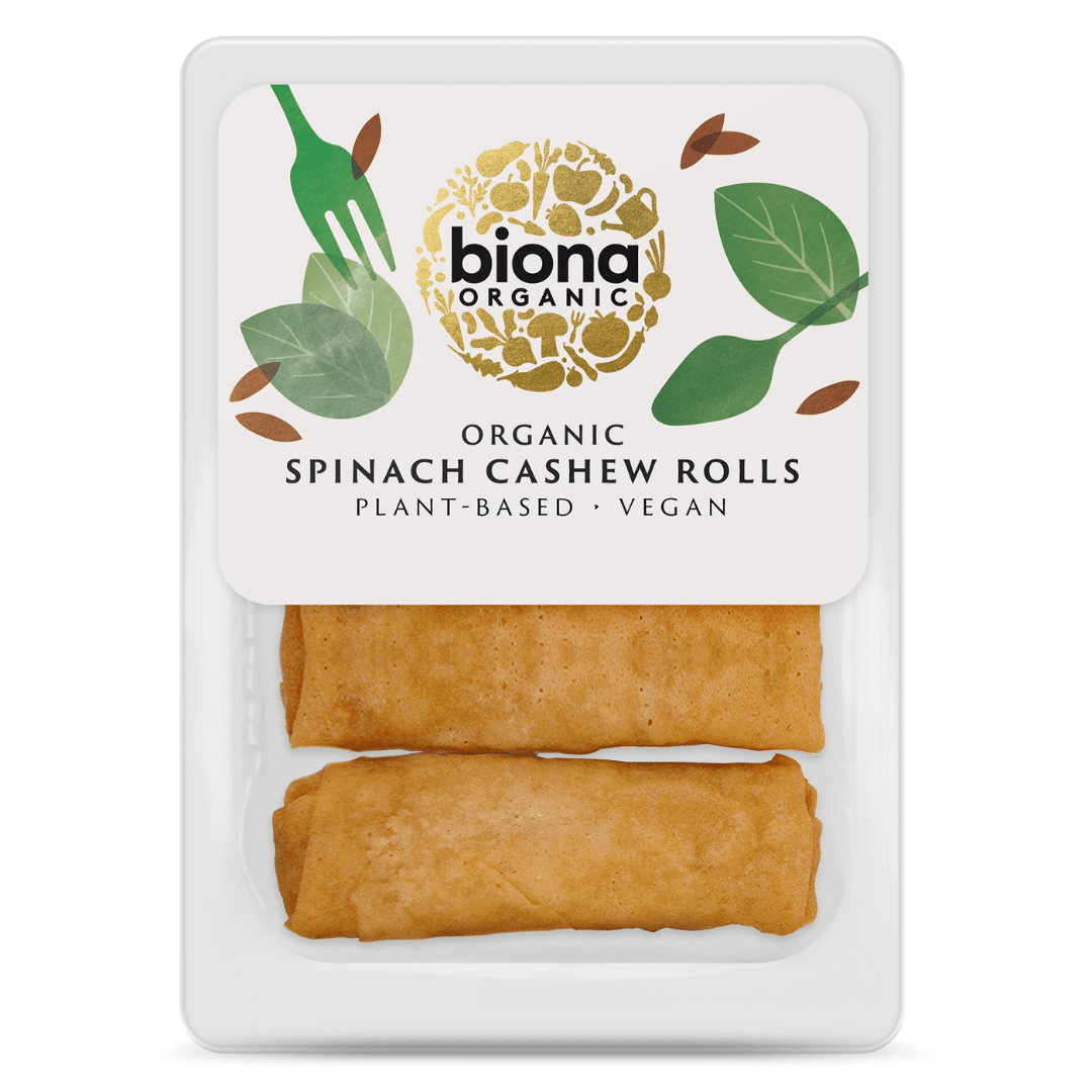 Biona Org Spinach Cashew Rolls - Earthfare Supermarket - 5032722319585