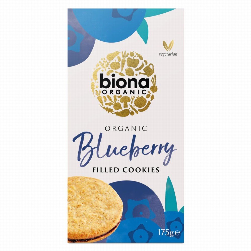 Biona Organic Blueberry Cookies 175G - Earthfare Supermarket - 5032722300392