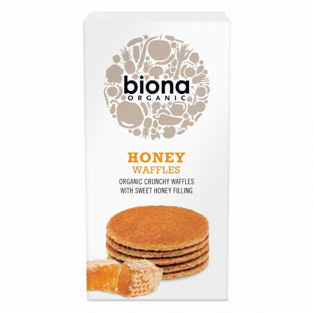 Biona Organic Honey Waffle 175G - Earthfare Supermarket - 5032722313576