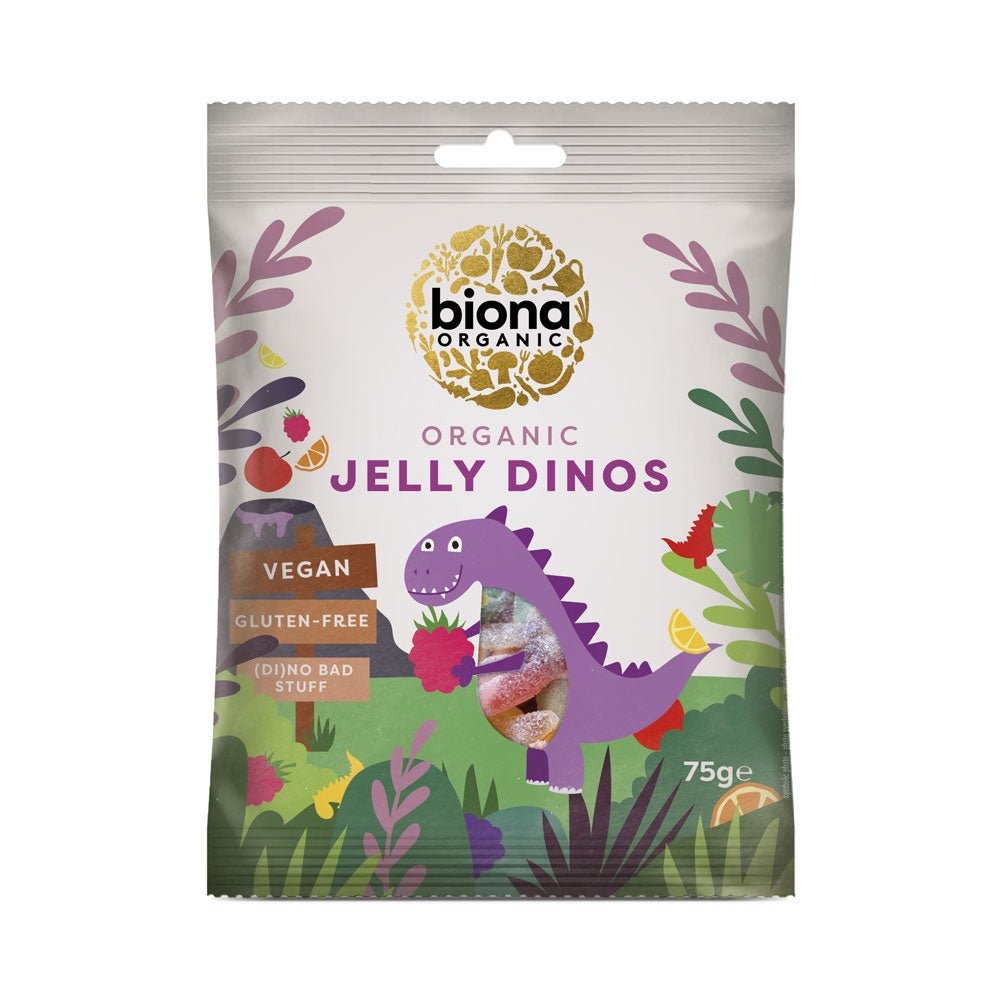 Biona Organic Jelly Dinos - Earthfare Supermarket - 5032722312944