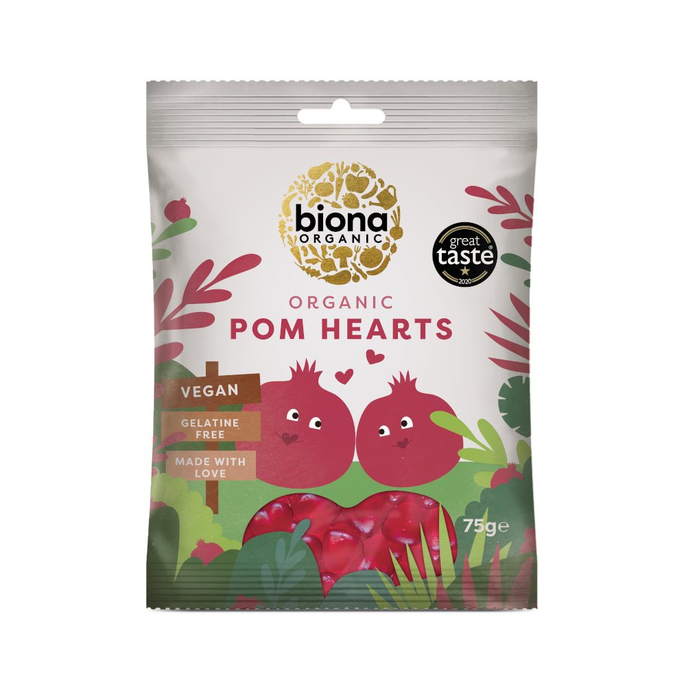 Biona Organic Pomegranate Hearts - Earthfare Supermarket - 5032722312951