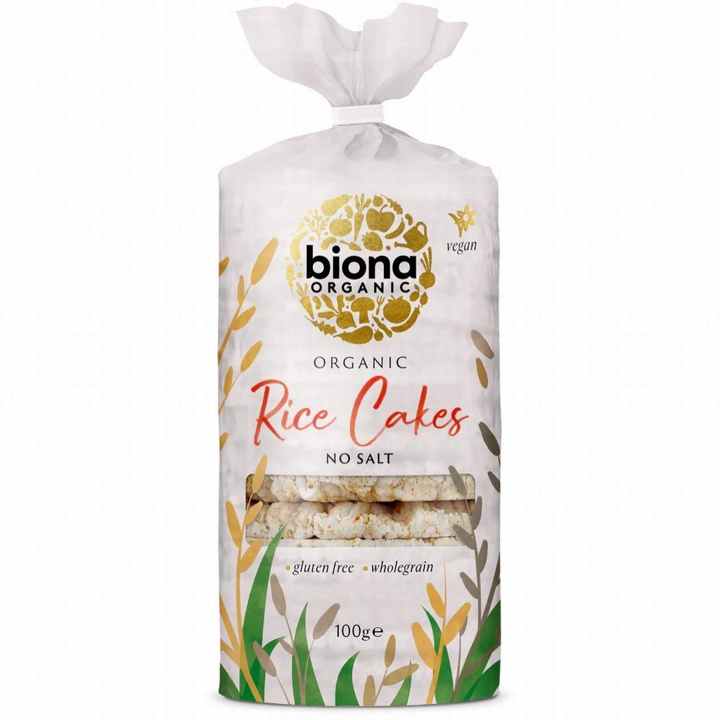 Biona Organic Rice Cakes No Salt - Earthfare Supermarket - 5032722300590