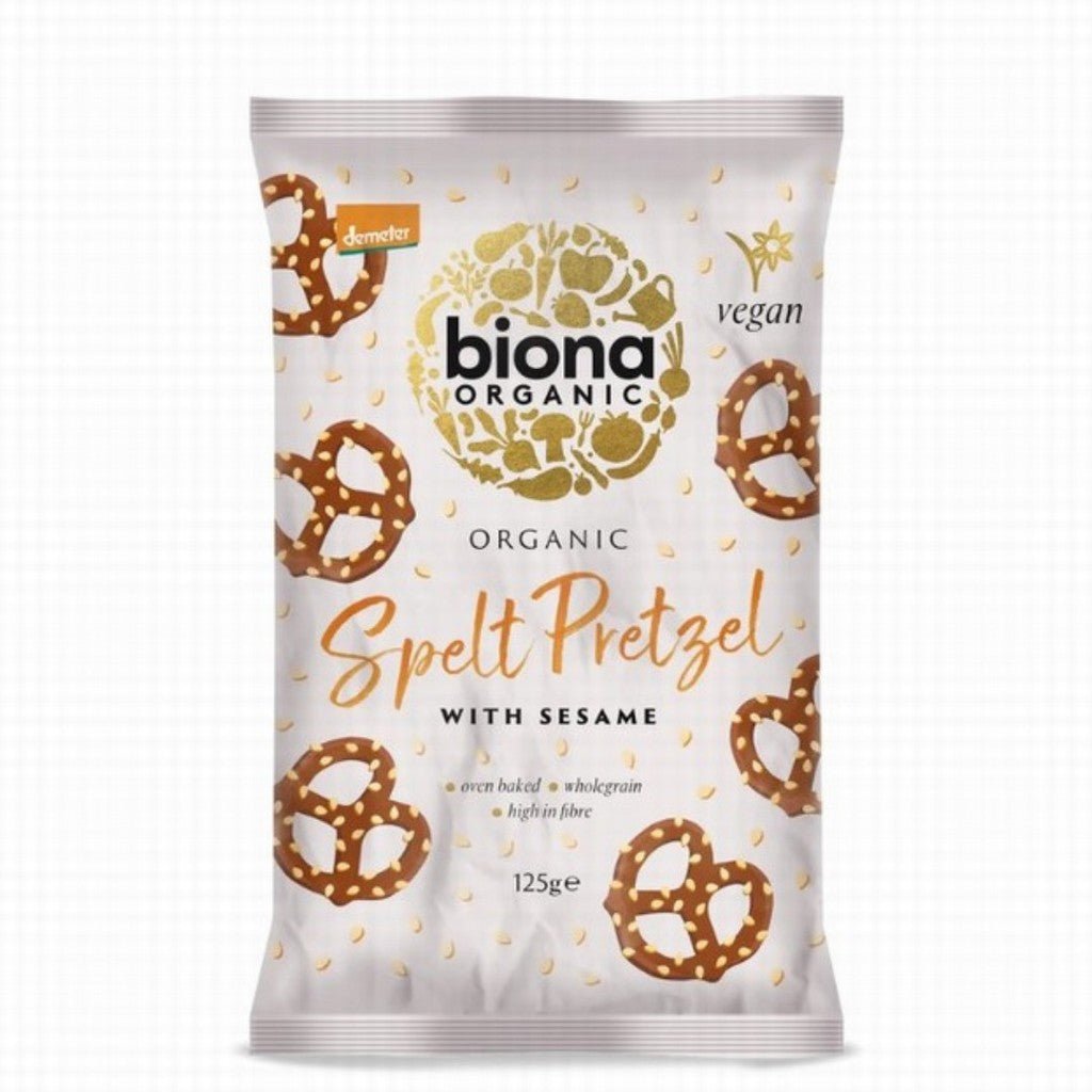 Biona Organic Spelt Pretzel With Sesame - Earthfare Supermarket - 5032722313521