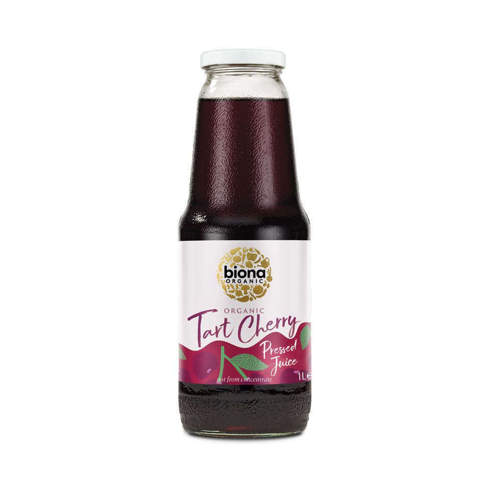 Biona Organic Tart Cherry Pure Juice 1L - Earthfare Supermarket - 5032722311541