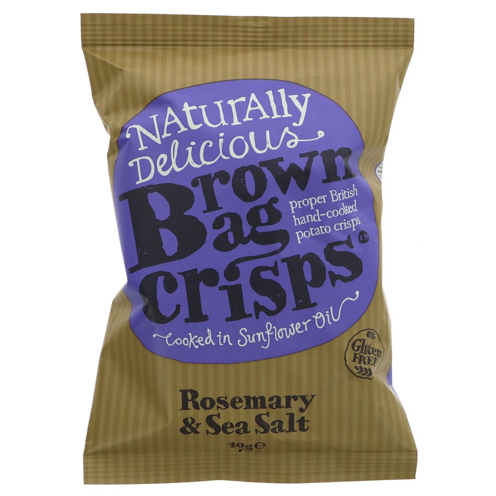 Brown Bag Crisps Rosemary & Sea Salt - Earthfare Supermarket - 5060356680269