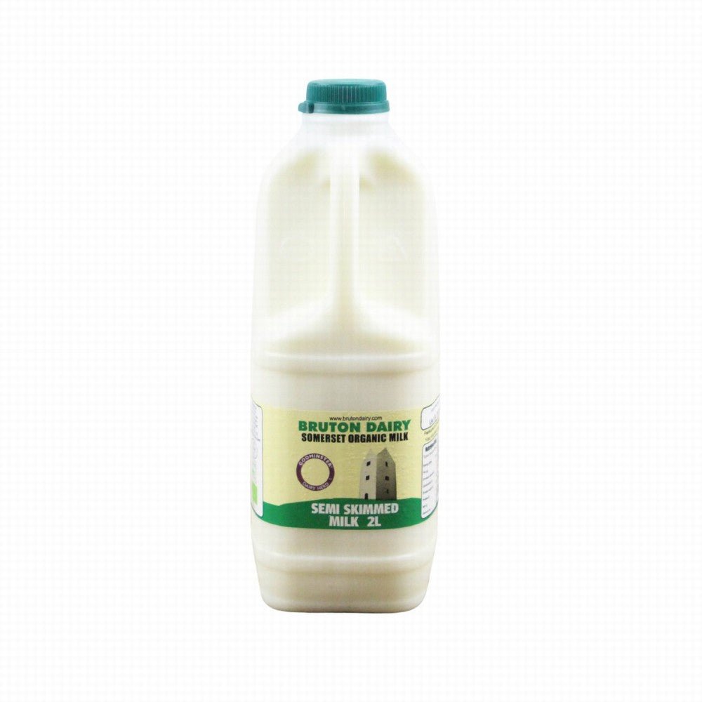 Bruton Dairy Organic Milk Semi Skimmed 2lt - Earthfare Supermarket - 5060433710056