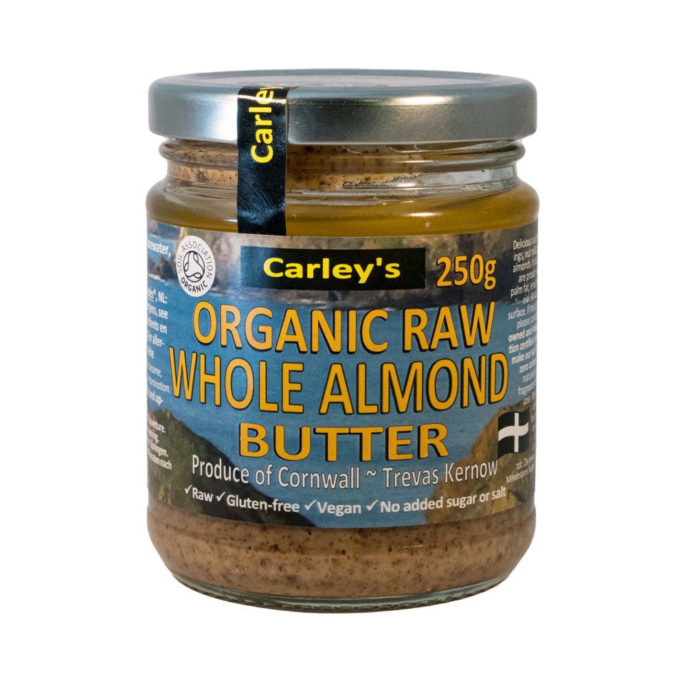 Carleys Organic Raw Almond Butter 250g - Earthfare Supermarket - 5055052606897