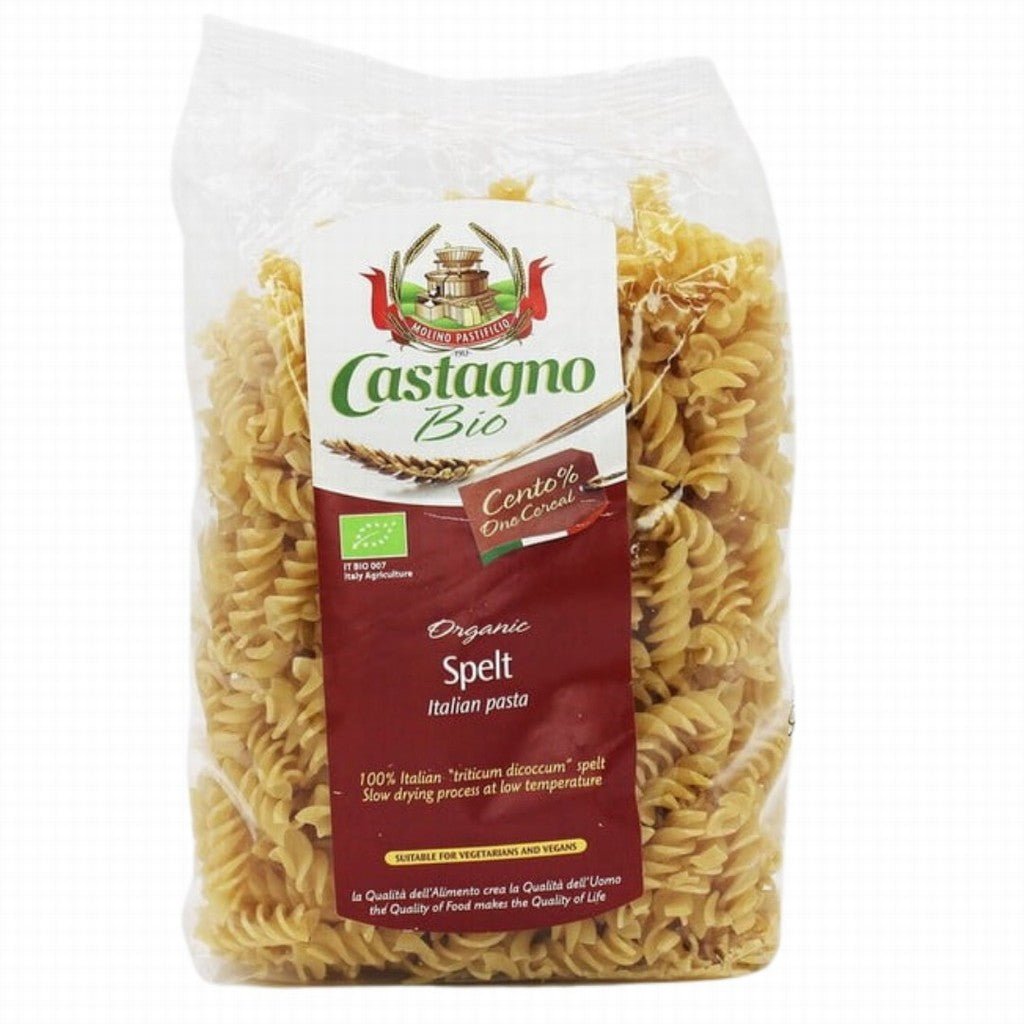 Castagno Organic White Spelt Fusilli 500g - Earthfare Supermarket - 8013885051656
