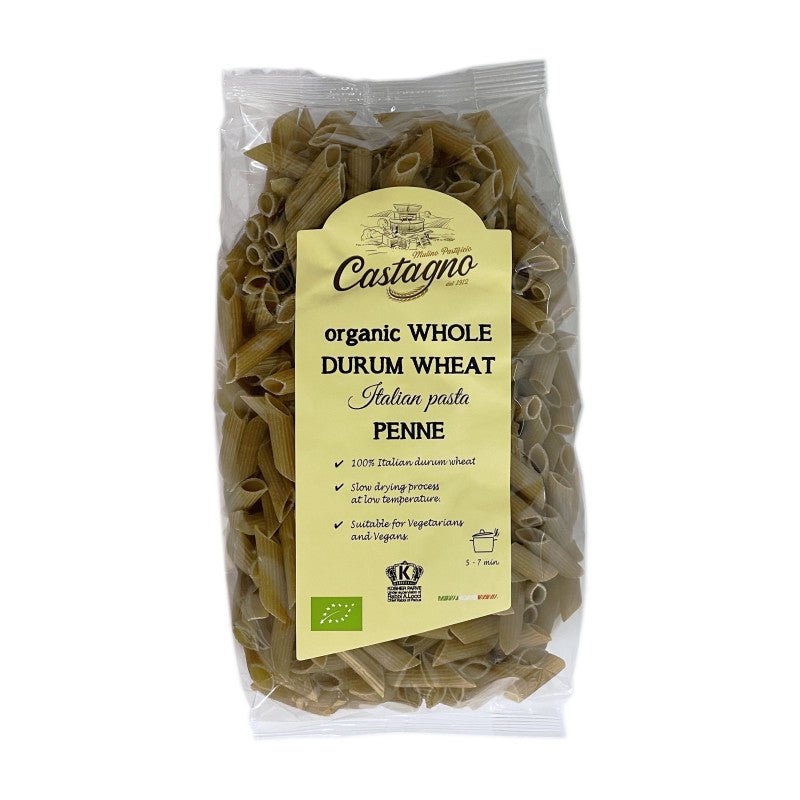 Castagno Organic Whole Durum Wheat Penne 500g - Earthfare Supermarket - 8013885030026