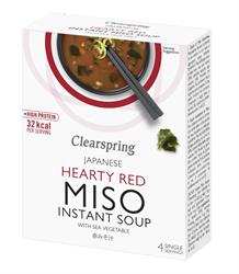Clearspring Japanese Hearty Red Miso Instant Soup - Earthfare Supermarket - 5021554005797