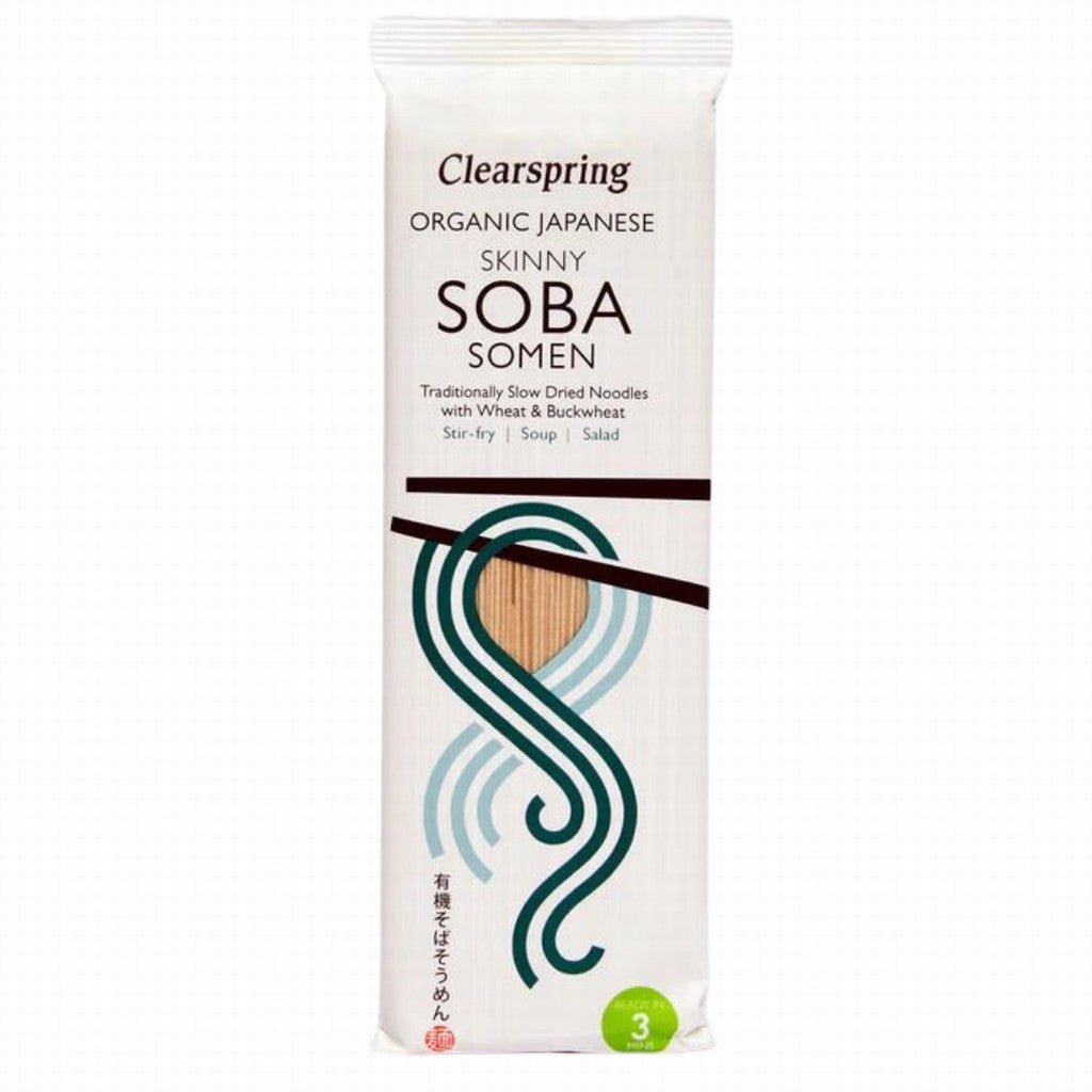 Clearspring Organic Japanese Skinny Soba Somen Noodles - Earthfare Supermarket - 5021554988915