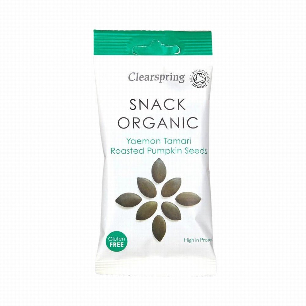 Clearspring Organic Tamari Roasted Pumpkin Seeds - Earthfare Supermarket - 5021554987567