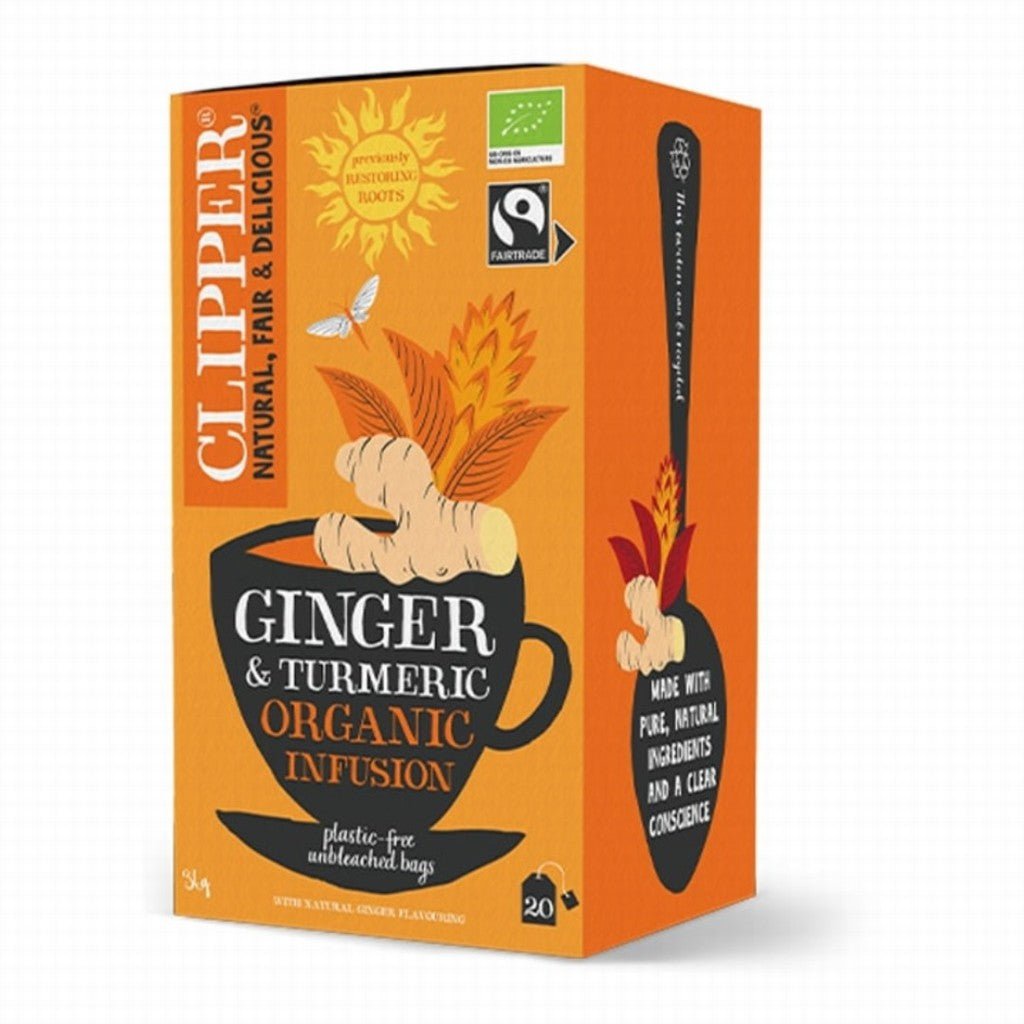 Clipper Organic Ginger & Turmeric Tea - Earthfare Supermarket - 5021991943317