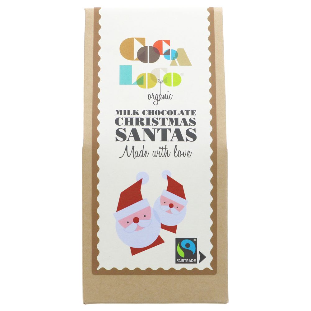 Cocoa Loco Milk Chocolate Santas 100g - Earthfare Supermarket - 5060148383057