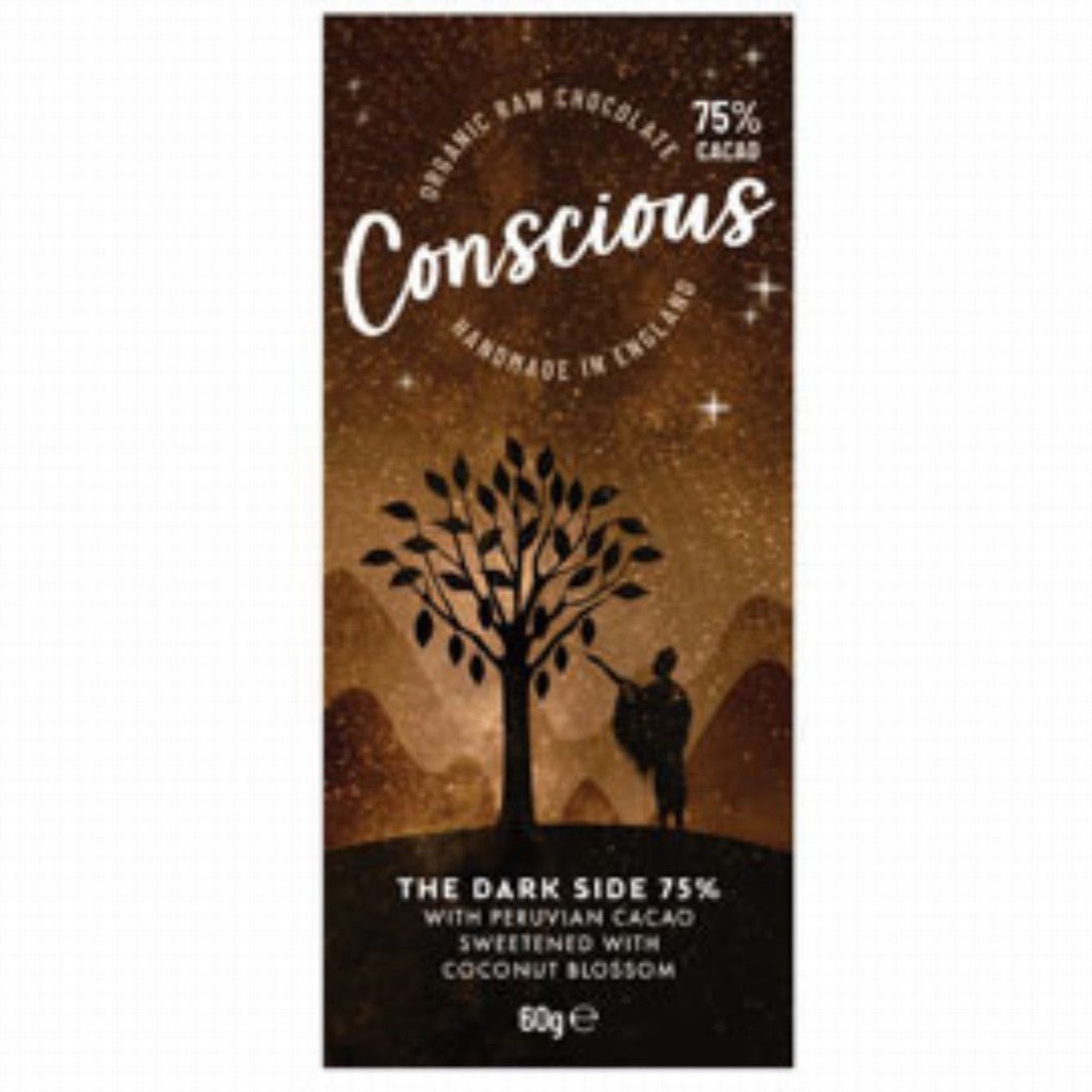 Conscious Organic Dark Side 75% - Earthfare Supermarket - 5060153351423