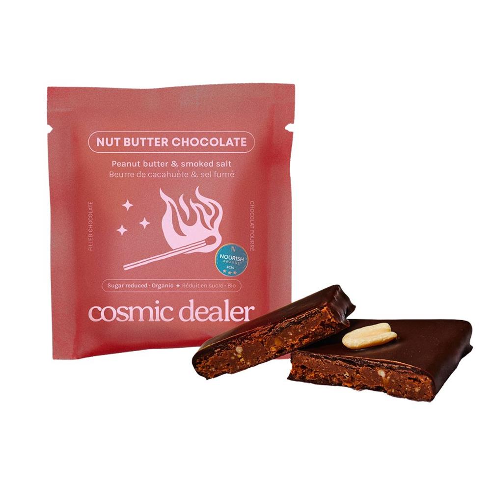 Cosmic Dealer Peanut Butter& Smoked Salt Chocolate Bite Organic - Earthfare Supermarket - 3770025464046