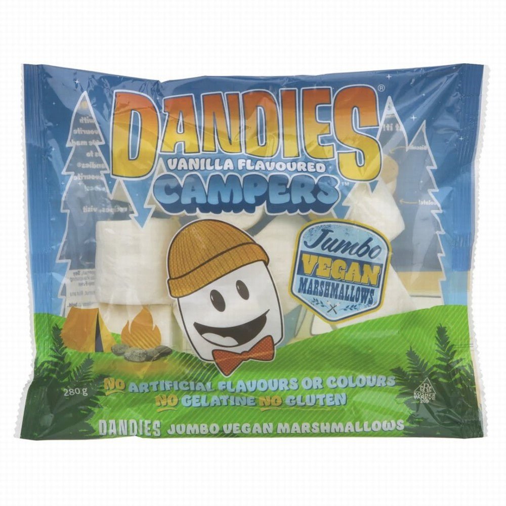 Dandies Vegan Jumbo Campers Marshmallows - Earthfare Supermarket - 1230000090070