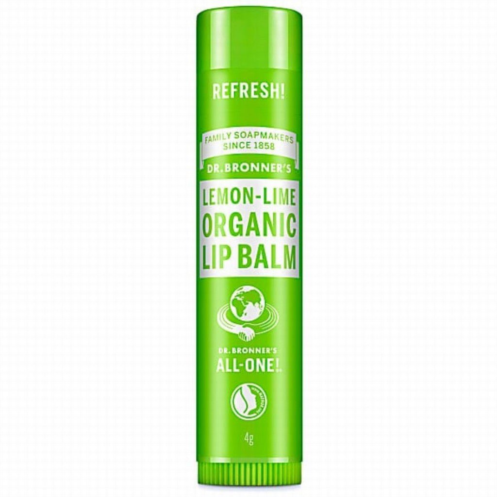 Dr Bronner Organic Lip Balm Lemon Lime 4g - Earthfare Supermarket - 18787920039