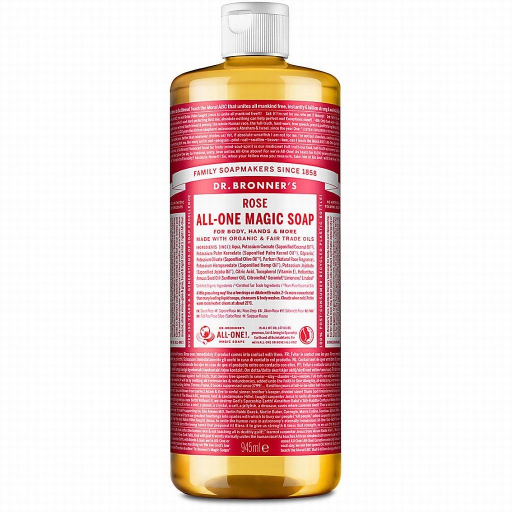 Dr Bronner Rose All One Magic Soap 945Ml - Earthfare Supermarket - 0018787243800