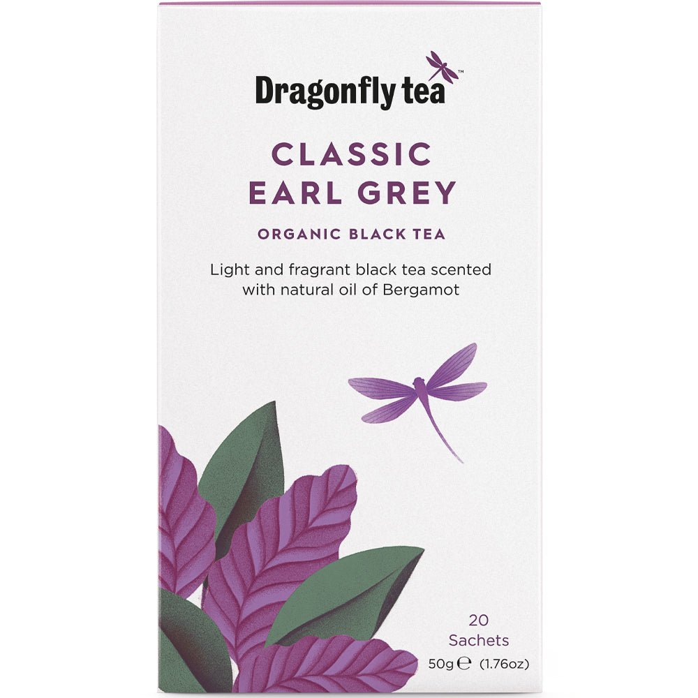 Dragonfly Tea Organic Classic Earl Grey Tea - Earthfare Supermarket - 5032558001203
