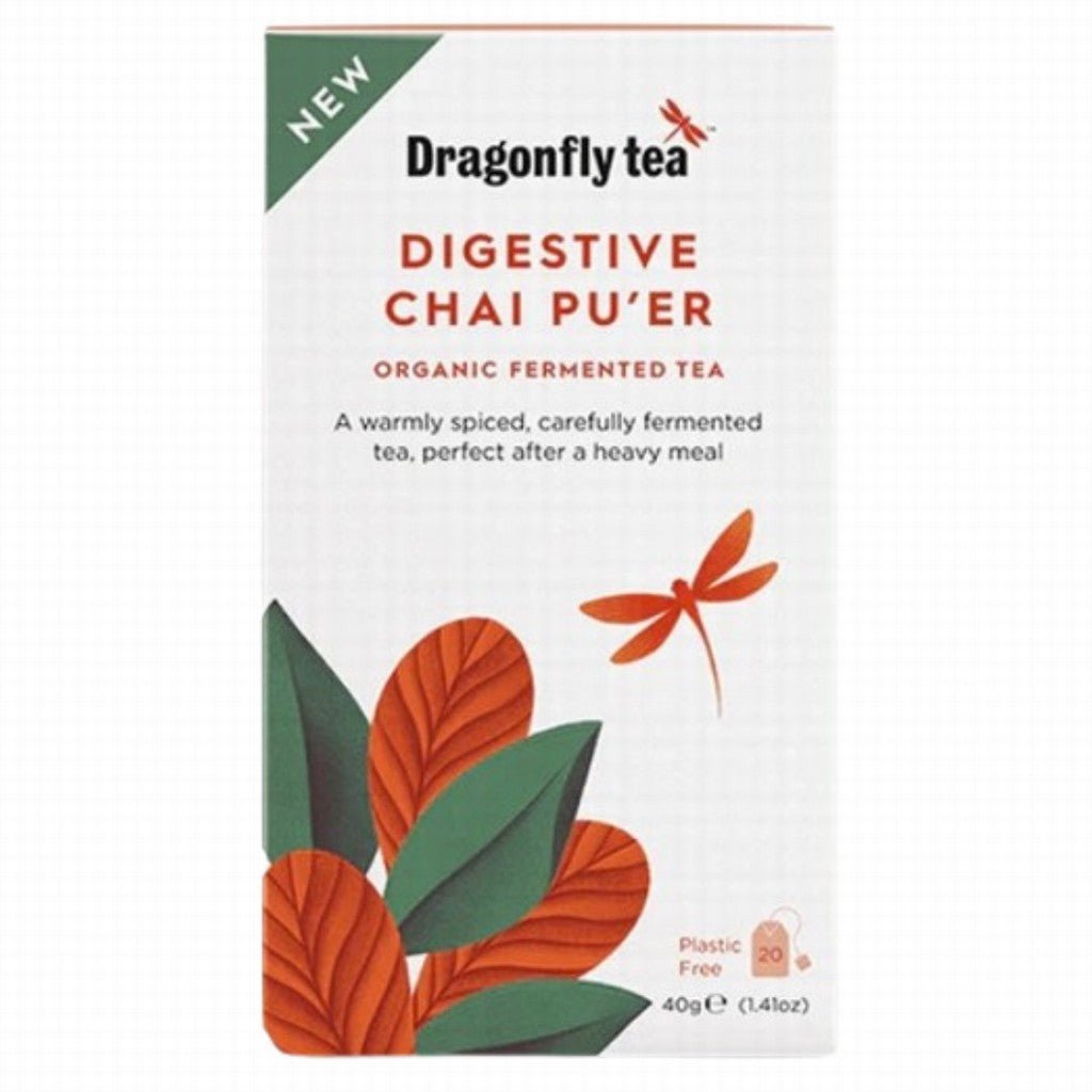 Dragonfly Tea Organic Digestive Chai Pu'er - Earthfare Supermarket - 5032558000459