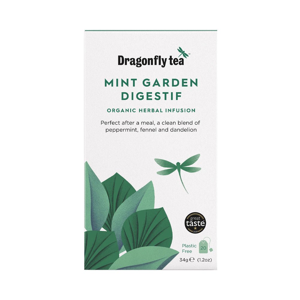 Dragonfly Tea Organic Mint Garden Digestif - Earthfare Supermarket - 5032558000268