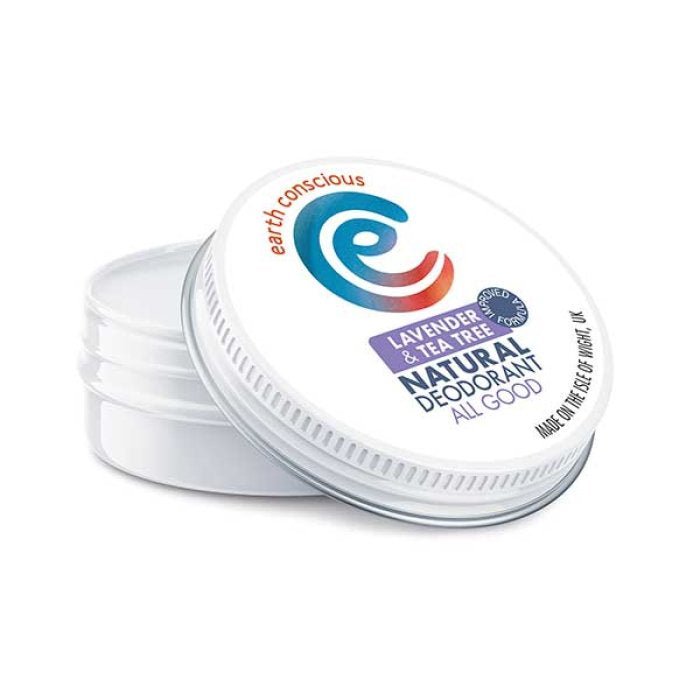 Earth Conscious Lavender & Tea Tree Deodorant Tin - Earthfare Supermarket - 5060452930268