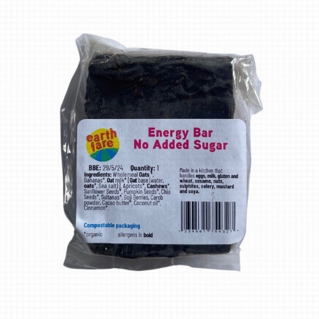 Earthfare Energy Bar No Added Sugar - Earthfare Supermarket - 1234561754327