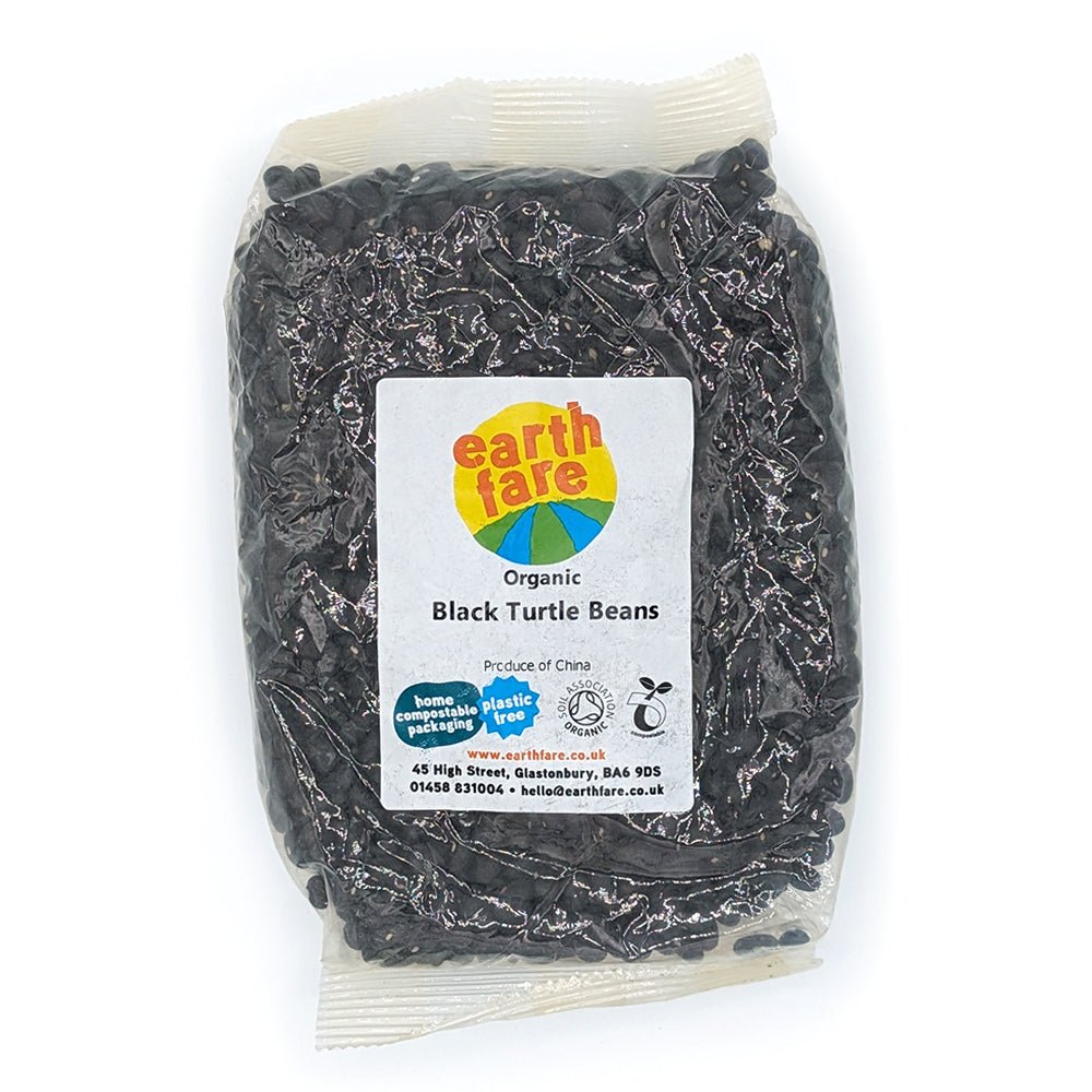 Earthfare Own Organic Black Turtle Beans 500G - Earthfare Supermarket - 5028367000360