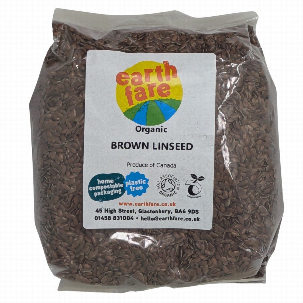 Earthfare Own Organic Brown Linseed 500G - Earthfare Supermarket - 5028367000445