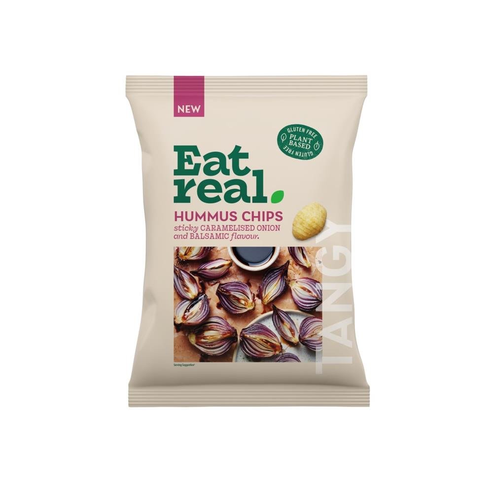 Eat Real Hummus Chips Caramelised Onion 110g - Earthfare Supermarket - 5060878780874
