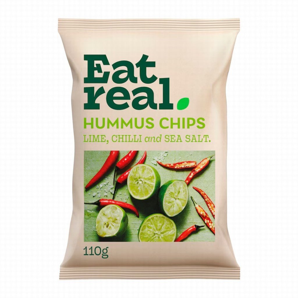 Eat Real Hummus Chips Chilli Lime & Sea Salt - Earthfare Supermarket - 5060878780935