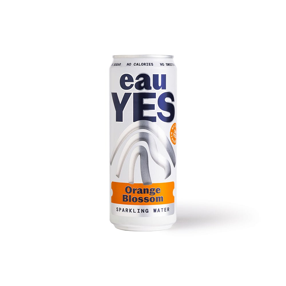 eauYES Orange Blossom Sparkling Mineral Water 330ml - Earthfare Supermarket - 5065018571060