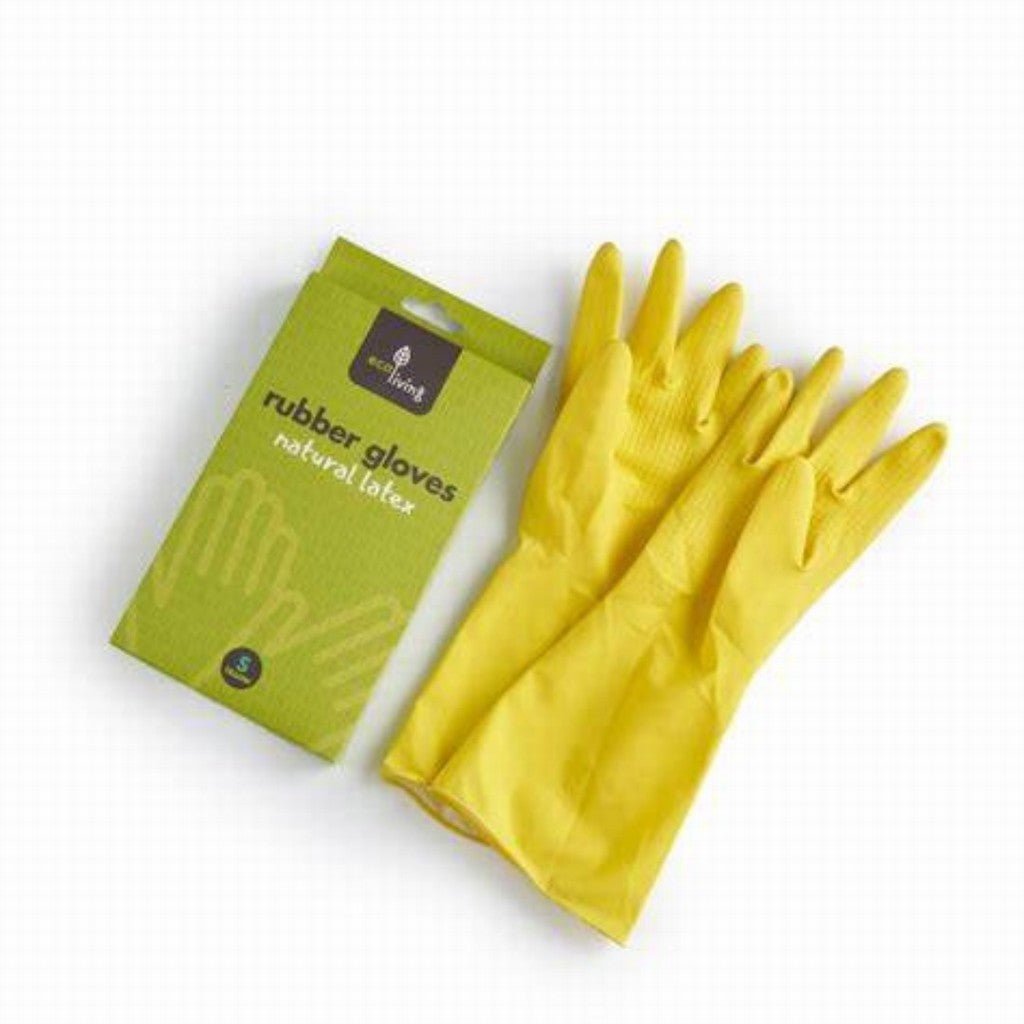 Eco Living Rubber Gloves Medium - Earthfare Supermarket - 5060636881874