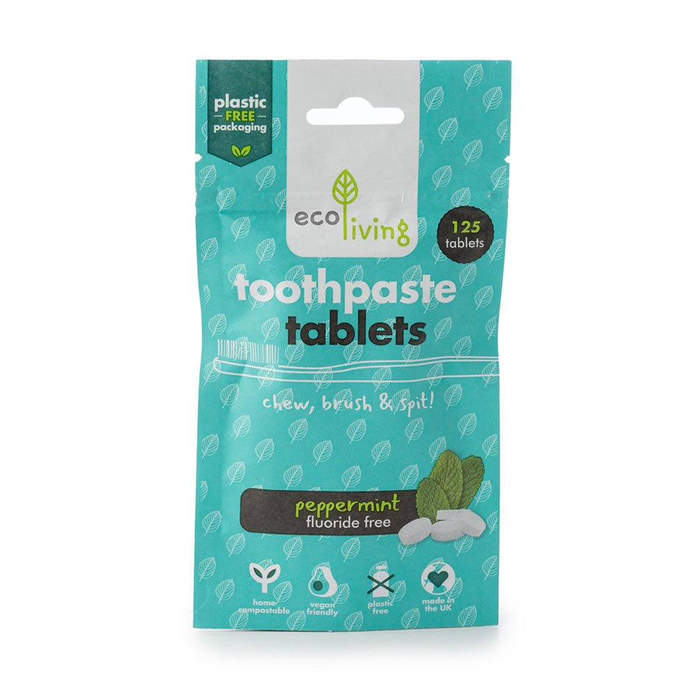 Eco Living Toothpaste Tablets Fluoride Free - Earthfare Supermarket - 5060636882260