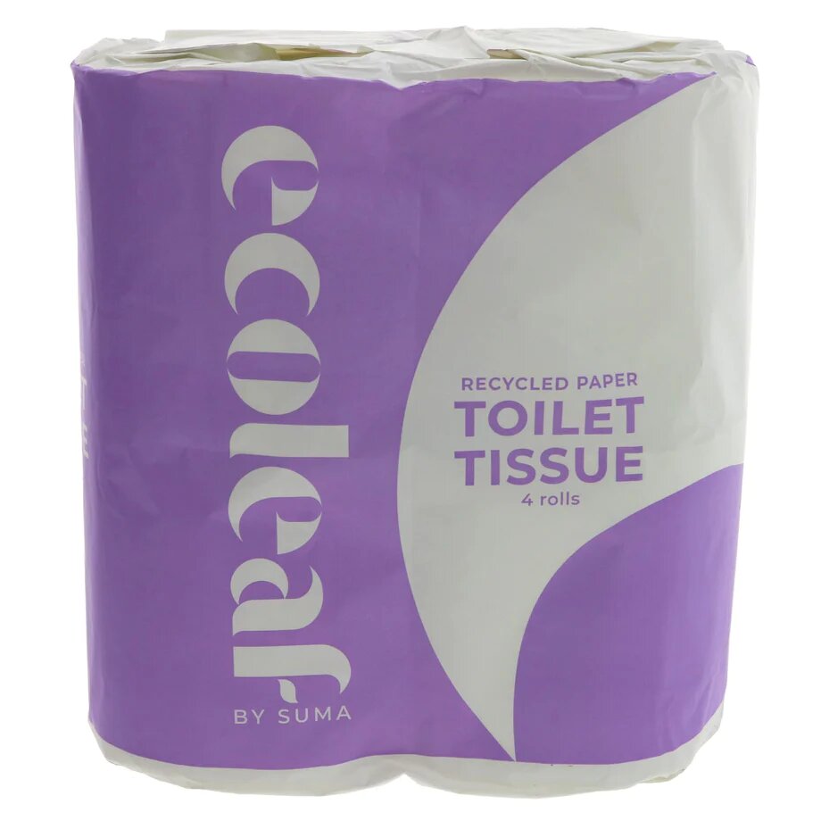 Ecoleaf Recycled Toilet Tissue 4Pack - Earthfare Supermarket - 5017601030416
