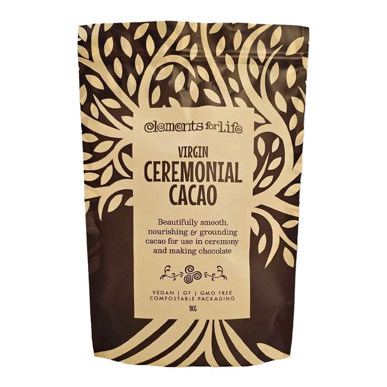 Elements for Life Ceremonial Cacao 1kg - Earthfare Supermarket - 5060407530277
