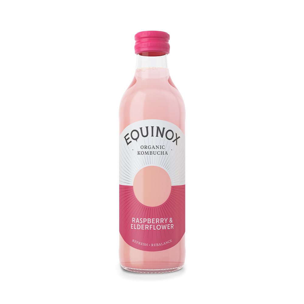 Equinox Raspberry & Elderflower Kombucha - Earthfare Supermarket - 5060452360027