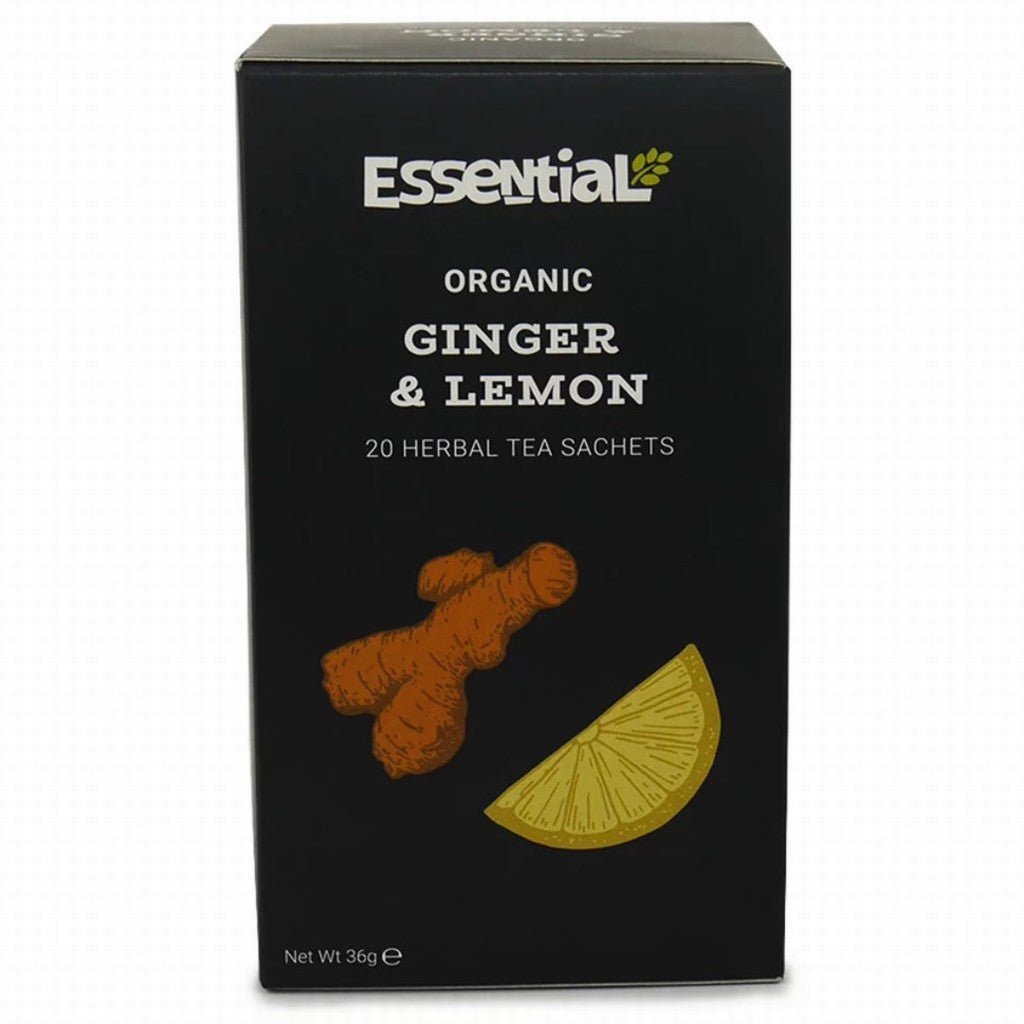 Essential Ginger & Lemon Herbal Tea - Earthfare Supermarket - 5029220154251