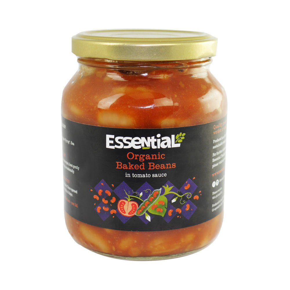 Essential Organic Baked Beans 350G - Earthfare Supermarket - 5029220857695