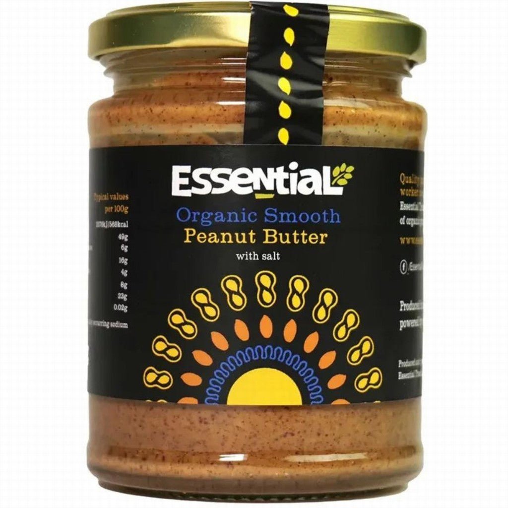 Essential Organic Peanut Butter Smooth With 250g - Earthfare Supermarket - 5029220016306