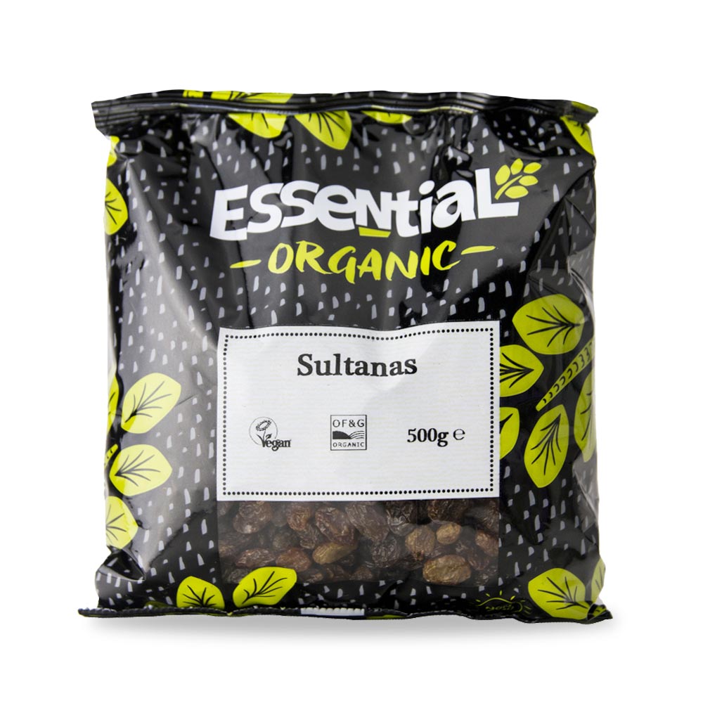 Essential Organic Sultanas 500G - Earthfare Supermarket - 5029220136035