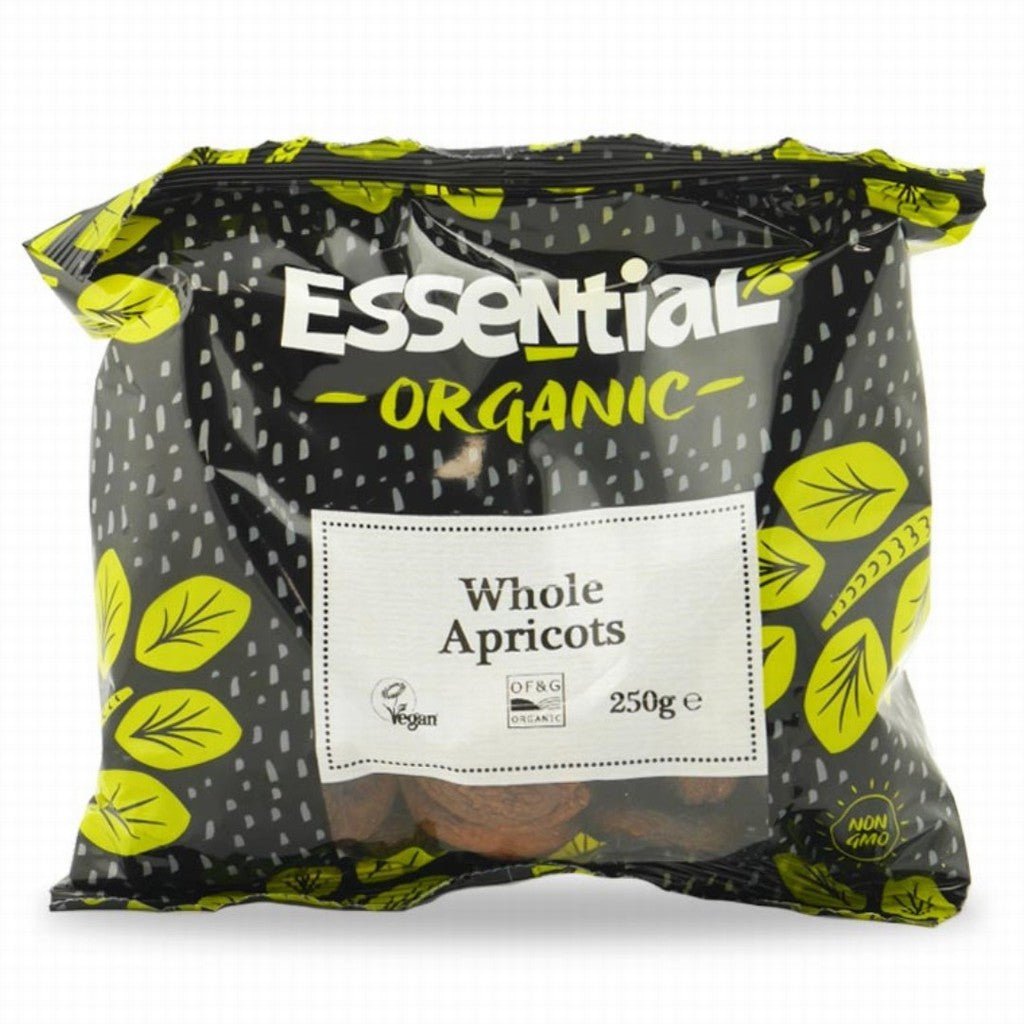 Essential Organic Whole Apricots 250G - Earthfare Supermarket - 5029220104515