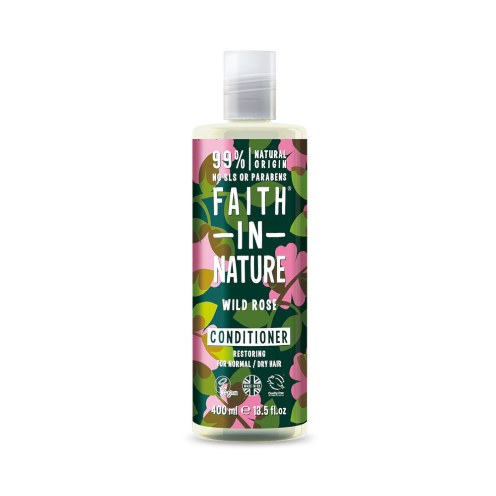 Faith In Nature Conditioner Wild Rose - Earthfare Supermarket - 708002407727