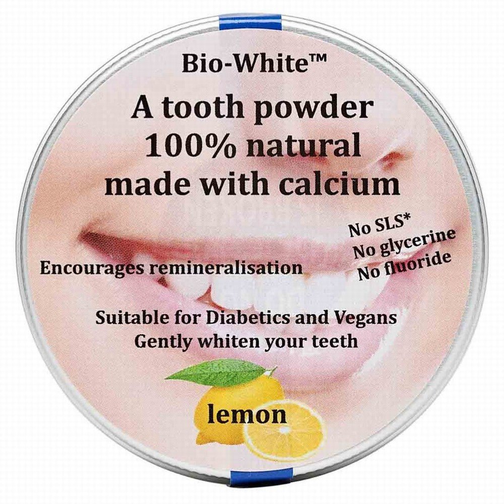 Food Alive Lemon Bio - White Tooth Powder - Earthfare Supermarket - 700900437882