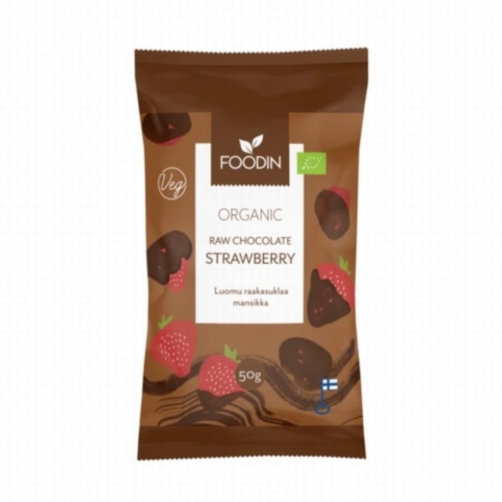 Foodin Organic Chocolate Coated Strawberries - Earthfare Supermarket - 6430055219142
