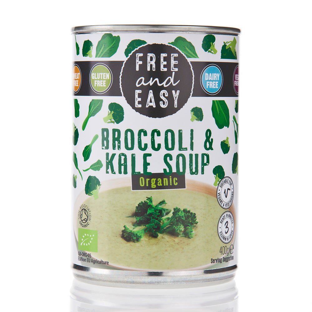 Free And Easy Organic Broccoli & Kale Soup - Earthfare Supermarket - 5015285811703